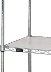 Quantum Storage - 18" Wide, Open Shelving Accessory/Component - HDPE, Polyethylene Finish, 36" Long, Use with Wire Shelving Units - Industrial Tool & Supply