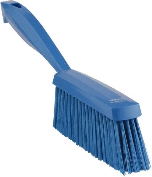 Vikan - 14" OAL, Polyester Staple Set Bench Brush - 2" Bristle Length, 6-3/8" Long Head, Blue - Industrial Tool & Supply