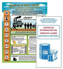 NMC - GHS General Safety & Accident Prevention Training Kit - Spanish, 18" Wide x 24" High, White Background, Includes Poster & Booklets - Industrial Tool & Supply