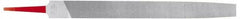 Simonds File - 12" Long, Smooth Cut, Mill American-Pattern File - Single Cut, Tang - Industrial Tool & Supply