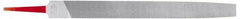 Simonds File - 6" Long, Smooth Cut, Mill American-Pattern File - Single Cut, Tang - Industrial Tool & Supply