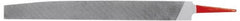 Simonds File - 4" Long, Second Cut, Knife American-Pattern File - Double Cut, Tang - Industrial Tool & Supply