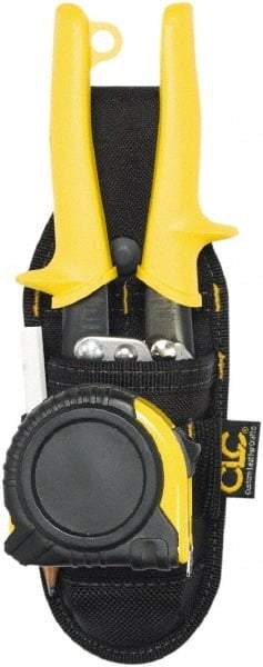 CLC - General Purpose Holster with 3 Pockets - Ballistic Polyester, Black - Industrial Tool & Supply