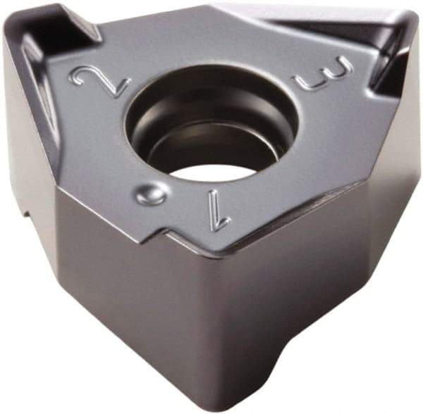 Seco - XNEX080608 M08 Grade MP3000 Carbide Milling Insert - TiAlN Finish, 1/4" Thick, 0.491" Inscribed Circle - Industrial Tool & Supply