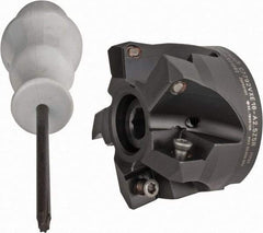 Kennametal - 2-1/2" Cut Diam, 0.138" Max Depth, 1" Arbor Hole, 5 Inserts, XE 16 Insert Style, Indexable Copy Face Mill - C7792VXE16-A2.5Z05R Cutter Style, 1.574" High, Through Coolant, Series 7792 - Industrial Tool & Supply