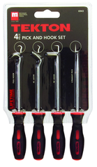 4 Piece - Hose Remover Set - Includes: 4 Hose Removers with long and short; standard and offset hooks - Long pullers are 13" long - Industrial Tool & Supply