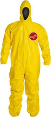 Dupont - Coveralls - Storm Flap & Zipper Closure - Industrial Tool & Supply