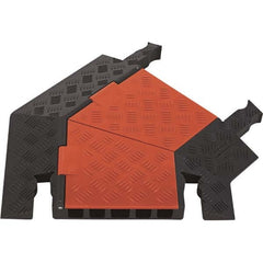 Checkers - On Floor Cable Covers Cover Material: Polyurethane Number of Channels: 5 - Industrial Tool & Supply