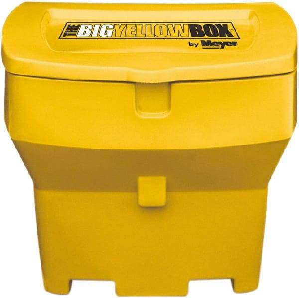 Meyer Products - 600 Lb Load Capacity Yellow Polymer Cargo Box - Stacking, 32" Long x 23" Wide x 20" High, Lid Included - Industrial Tool & Supply