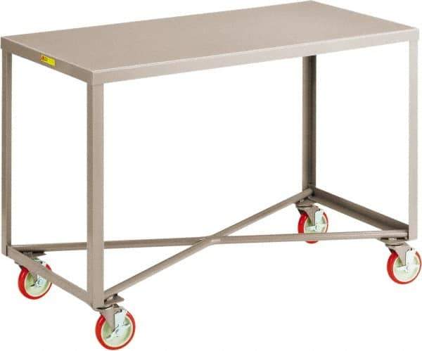 Little Giant - Mobile Table - Steel, Gray, 32" Long x 18" Deep x 34" High - Industrial Tool & Supply