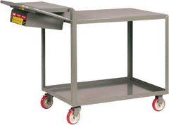 Little Giant - 1,200 Lb Capacity, 24" Wide x 52" Long x 40" High Shelf Cart - 2 Shelf, Steel - Industrial Tool & Supply