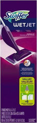 Swiffer - Purple & Silver Mopping Kit - 11" Long x 5" Wide Head, 46" Long Handle, Microfiber Head - Industrial Tool & Supply