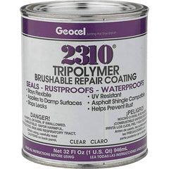 Geocel - 32 oz Can Brushable Repair Trypolymer Sealant - Clear - Industrial Tool & Supply