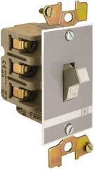 Square D - 3 Poles, 30 Amp, Open Toggle Manual Motor Starter - 1 hp at 90 VDC, 10 hp at 460 VAC, 10 hp at 575 VAC, 1-1/2 hp at 230 VDC, 2 hp at 115 VAC, 2 hp at 115 VDC & 7-1/2 hp at 230 VAC, CE, CSA & UL Recognized - Industrial Tool & Supply