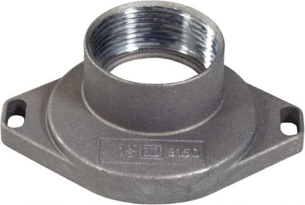 Square D - 1-1/2 Inch Conduit, Safety Switch Plate Hub - For Use with Load Centers, RB Devices - Industrial Tool & Supply