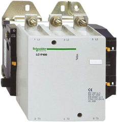 Schneider Electric - 3 Pole, 400 Amp at 440 VAC and 500 Amp at 440 VAC, Nonreversible IEC Contactor - Bureau Veritas, CCC, CSA, DNV, EN/IEC 60947-1, EN/IEC 60947-4-1, GL, JEM 1038, LROS, RINA, RMRoS, RoHS Compliant, UL Listed - Industrial Tool & Supply
