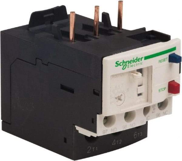 Schneider Electric - 3 Pole, NEMA Size 00-1, 5.5 to 8 Amp, 690 VAC, Thermal NEMA Overload Relay - Trip Class 20, For Use with LC1D09, LC1D12, LC1D18, LC1D25, LC1D32 and LC1D38 - Industrial Tool & Supply
