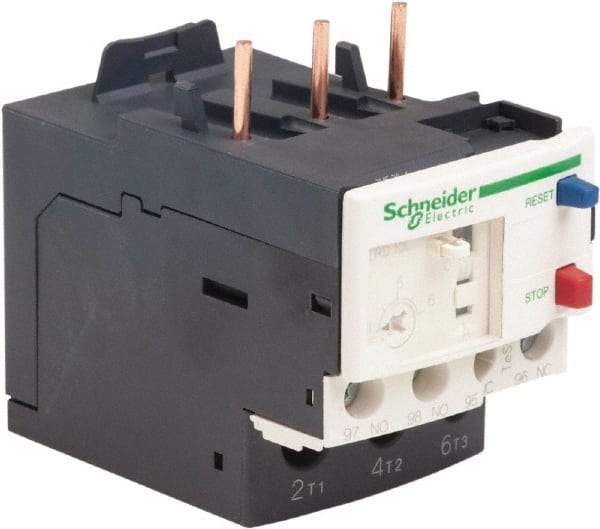 Schneider Electric - 3 Pole, NEMA Size 00-1, 4 to 6 Amp, 690 VAC, Thermal NEMA Overload Relay - Trip Class 20, For Use with LC1D09, LC1D12, LC1D18, LC1D25, LC1D32 and LC1D38 - Industrial Tool & Supply