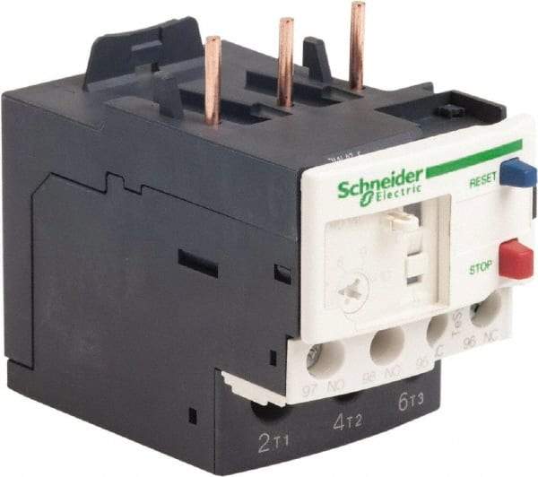 Schneider Electric - 3 Pole, NEMA Size 00-1, 7 to 10 Amp, 690 VAC, Thermal NEMA Overload Relay - Trip Class 20, For Use with LC1D09, LC1D12, LC1D18, LC1D25, LC1D32 and LC1D38 - Industrial Tool & Supply