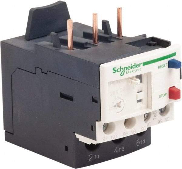 Schneider Electric - 3 Pole, NEMA Size 1, 23 to 32 Amp, 690 VAC, Thermal NEMA Overload Relay - Trip Class 20, For Use with LC1D25, LC1D32 and LC1D38 - Industrial Tool & Supply