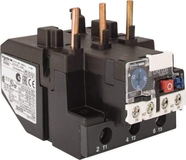 Schneider Electric - 63 to 80 Amp, 690 VAC, Thermal IEC Overload Relay - Trip Class 20, For Use with LC1D80 and LC1D95 - Industrial Tool & Supply