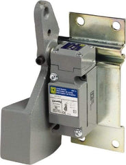 Square D - SPST, NC, 250 VDC, 600 VAC, Screw Terminal, Rotary Head Actuator, General Purpose Limit Switch - 1, 2, 4, 6, 12, 13, 6P NEMA Rating, Front Mount/Rear Mount - Industrial Tool & Supply