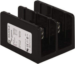 Square D - 2 Poles, 270 (Aluminium), 350 (Copper) Amp, Phenolic Power Distribution Block - 600 VAC, 2 Primary Connection - Industrial Tool & Supply