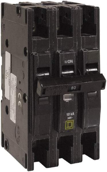 Square D - 100 Amp, 240 VAC, 3 Pole, Panel Mount Miniature Circuit Breaker - 12-2/0 AWG - Industrial Tool & Supply