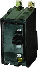 Square D - 15 Amp, 240 VAC, 2 Pole, Bolt On Miniature Circuit Breaker - 14-8 AWG - Industrial Tool & Supply