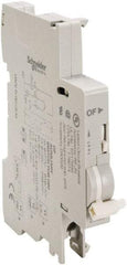 Schneider Electric - Circuit Breaker Auxiliary Switch - 12-125 VDC, 12-277 VAC Control Voltage, Use with C120 Protective Devices, C60 Protective Devices, N40 Protective Devices - Industrial Tool & Supply