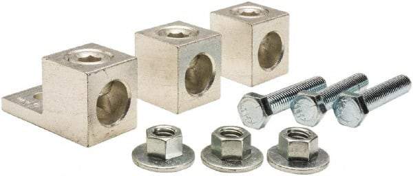 Square D - 6 AWG, Mechanical Transformer Lug Kit - For Use with Single Phase Primary, Single Phase Secondary, Three Phase Delta Primary and Three Phase Delta Secondary Transformers - Industrial Tool & Supply