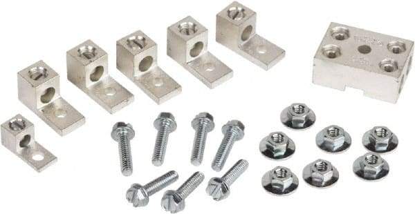 Square D - 14-1/0, 14-2, 14-2/0 AWG, Mechanical Transformer Lug Kit - For Use with Single Phase Primary and Secondary Transformers, Three Phase Delta with Center Tap, Three Phase Wye Secondary Transformers - Industrial Tool & Supply