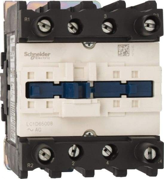 Schneider Electric - 4 Pole, 120 Coil VAC at 60 Hz, 80 Amp at 440 VAC, Nonreversible IEC Contactor - Bureau Veritas, CCC, CSA, CSA C22.2 No. 14, DNV, EN/IEC 60947-4-1, EN/IEC 60947-5-1, GL, GOST, LROS, RINA, RoHS Compliant, UL 508, UL Listed - Industrial Tool & Supply