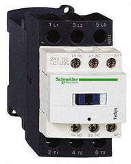 Schneider Electric - 3 Pole, 24 Coil VDC, 25 Amp at 440 VAC and 40 Amp at 440 VAC, Nonreversible IEC Contactor - 1 Phase hp: 2 at 115 VAC, 3 at 230/240 VAC, 3 Phase hp: 15 at 460/480 VAC, 20 at 575/600 VAC, 5 at 200/208 VAC, 7.5 at 230/240 VAC - Industrial Tool & Supply