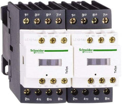 Schneider Electric - 3 Pole, 120 Coil VAC at 50/60 Hz, 40 Amp at 440 VAC, Reversible IEC Contactor - 1 Phase hp: 3 at 115 VAC, 5 at 230/240 VAC, 3 Phase hp: 10 at 200/208 VAC, 10 at 230/240 VAC, 30 at 460/480 VAC, 30 at 575/600 VAC - Industrial Tool & Supply