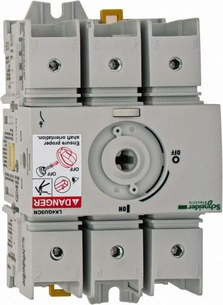 Schneider Electric - 600VAC at 50/60 Hz, 3 Pole, Nonfused Cam & Disconnect Switch - 3.13 Inch Wide x x 4.92 Inch High x x 2.52 Inch Deep - Industrial Tool & Supply