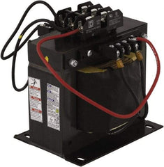 Square D - 1,500 VA, Top Mount Fuse Block Control Transformer - 50/60 Hz, 5.92 Inch Deep x 7.46 Inch High - Industrial Tool & Supply