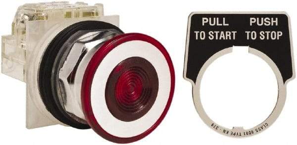 Schneider Electric - 30mm Mount Hole, Pushbutton Switch Only - Industrial Tool & Supply