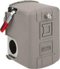 Square D - 1 and 3R NEMA Rated, 100 to 200 psi, Electromechanical Pressure and Level Switch - Fixed Pressure, 575 VAC, L1-T1, L2-T2 Terminal, For Use with Square D Pumptrol - Industrial Tool & Supply