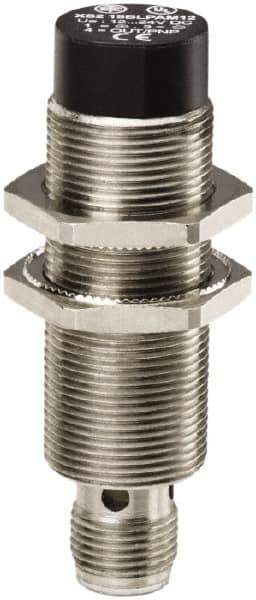 Telemecanique Sensors - NPN, 8mm Detection, Cylinder, Inductive Proximity Sensor - 3 Wires, IP67, 12 VDC, 12 VDC, 24 VDC, M18x1 Thread, 64mm Long x 18mm Wide - Industrial Tool & Supply