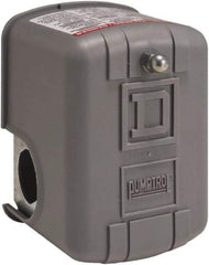 Square D - 1 and 3R NEMA Rated, 16 to 22 psi, Electromechanical Pressure and Level Switch - Adjustable Pressure, 575 VAC, L1-T1, L2-T2 Terminal, For Use with Square D Pumptrol - Industrial Tool & Supply