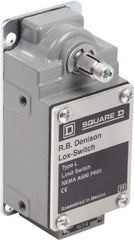 Square D - DPST, 2NC, 600 Volt Screw Terminal, Rotary Spring Return Actuator, General Purpose Limit Switch - 1, 2, 4, 12, 13 NEMA Rating, IP67 IPR Rating - Industrial Tool & Supply