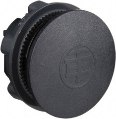 Schneider Electric - Flush Pushbutton Switch Blanking Plug - Black, Round Button - Industrial Tool & Supply