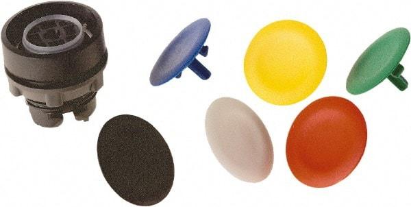 Schneider Electric - 22mm Mount Hole, Flush, Pushbutton Switch Only - Round, Multicolor Pushbutton, Nonilluminated, Momentary (MO) - Industrial Tool & Supply