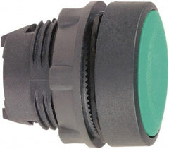 Schneider Electric - 22mm Mount Hole, Flush, Pushbutton Switch Only - Round, Green Pushbutton, Nonilluminated, Momentary (MO) - Industrial Tool & Supply