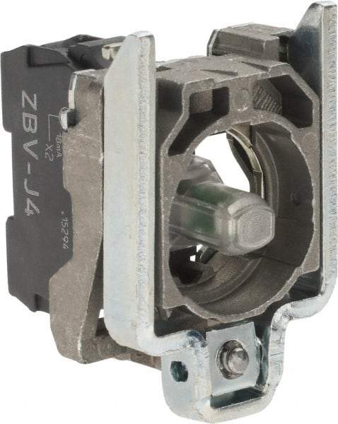 Schneider Electric - 12 VAC/VDC at 50/60 Hz Red Lens LED Indicating Light - Screw Connector, Electromagnetic Field Resistant, Electrostatic Discharge Resistant, Shock Resistant, Vibration Resistant - Industrial Tool & Supply