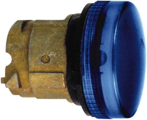 Schneider Electric - Blue Lens LED Pilot Light - Round Lens, Shock Resistant, Vibration Resistant, Water Resistant - Industrial Tool & Supply