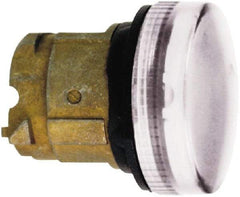 Schneider Electric - White Lens LED Pilot Light - Round Lens, Shock Resistant, Vibration Resistant, Water Resistant - Industrial Tool & Supply