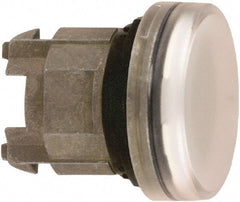 Schneider Electric - White Lens LED Pilot Light - Round Lens, Shock Resistant, Vibration Resistant, Water Resistant - Industrial Tool & Supply