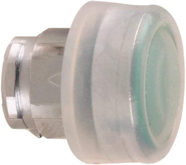 Schneider Electric - 22mm Mount Hole, Extended Straight, Pushbutton Switch Only - Round, Green Pushbutton, Nonilluminated, Momentary (MO) - Industrial Tool & Supply